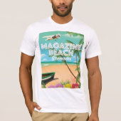 Grenada Magazine Beach Travel Poster T-Shirt (Vorderseite)