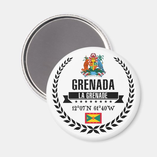 Grenada Magnet (Vorderseite/Rückseite)