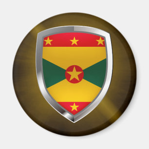 Grenada Mettalic Emblem Magnet
