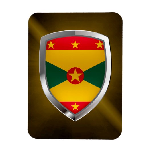 Grenada Mettalic Emblem Magnet (Vertikal)