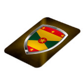 Grenada Mettalic Emblem Magnet (Linke Seite)
