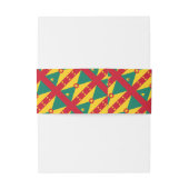 GRENADA Monogram Wedding Celebration Einladungsbanderole (Rückseitenbeispiel)