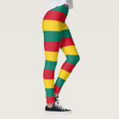 Grenada National Flag Colors Horizontal gestreift Leggings (Rechts)