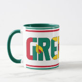 Grenada National Flag Patriotic Kaffee Tasse (Links)