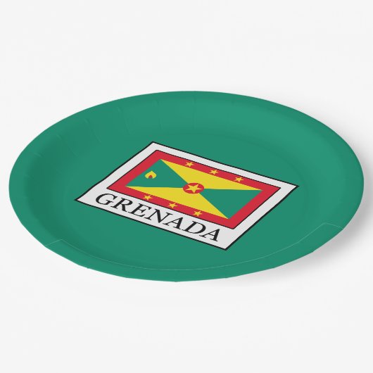 Grenada Pappteller (Schrägansicht)