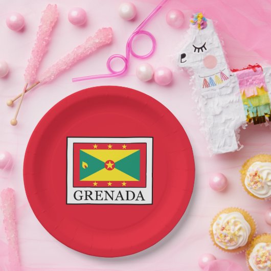 Grenada Pappteller (Party)