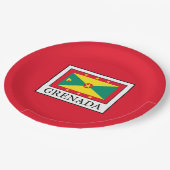 Grenada Pappteller (Schrägansicht)