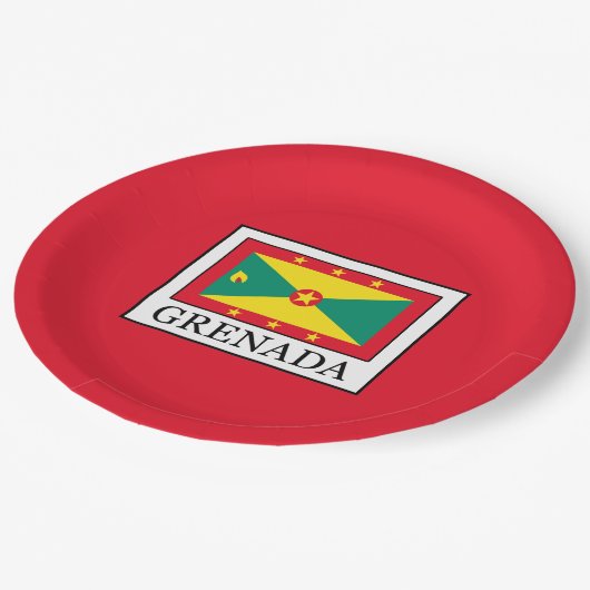 Grenada Pappteller (Schrägansicht)