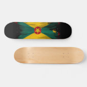 Grenada-Pinselstrich, nationale Flagge Skateboard (Horizontal)
