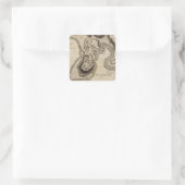 Grenada Quadratischer Aufkleber (Tasche)
