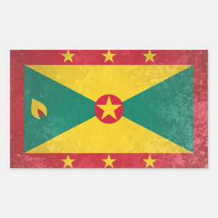 Grenada Rechteckiger Aufkleber