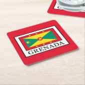 Grenada Rechteckiger Pappuntersetzer (angewinkelt)