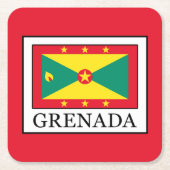 Grenada Rechteckiger Pappuntersetzer (Vorderseite)