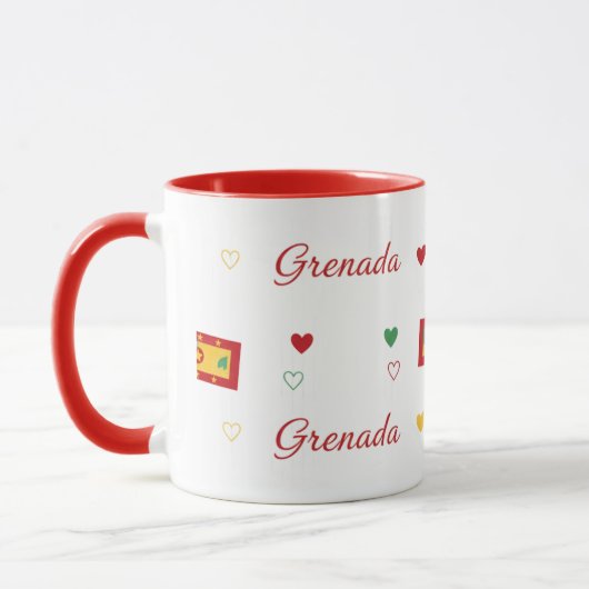 Grenada Roots Pattern Mug | Caribbean Flag Tasse (Links)