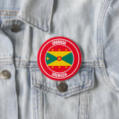 Grenada Round Emblem Button (Beispiel)
