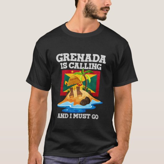 Grenada ruft und ich muss gehen T-Shirt (Vorderseite)