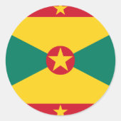Grenada Runder Aufkleber (Vorderseite)