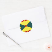 Grenada Runder Aufkleber (Umschlag)