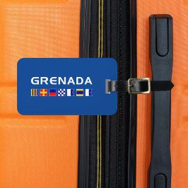 Grenada Seefahrerflaggen dunkle Farbe Gepäckanhänger