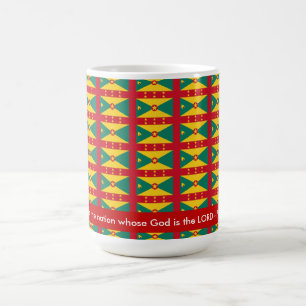 GRENADA TASSE CARRIACOU Christliche Schrift Psalm