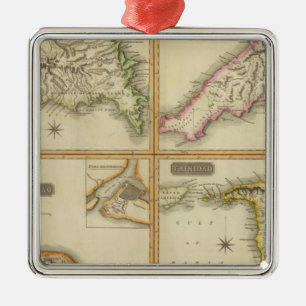 Grenada, Tobago, Trinidad, Curaçao Ornament Aus Metall