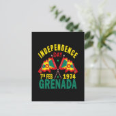 Grenada Unabhängigkeitstag Feiertagspostkarte (Stehend Vorderseite)