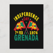 Grenada Unabhängigkeitstag Feiertagspostkarte (Vorderseite)