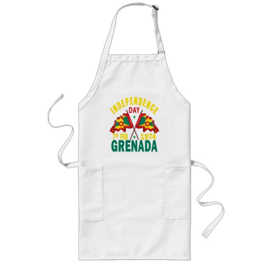Grenada Unabhängigkeitstag Lange Schürze (Vorne)