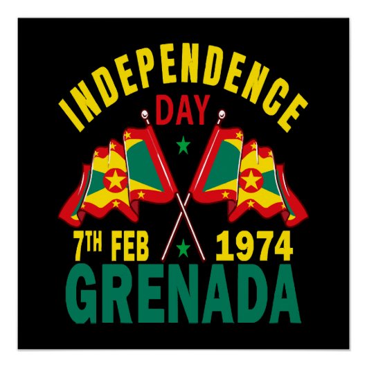 Grenada Unabhängigkeitstag Poster (Vorderseite)