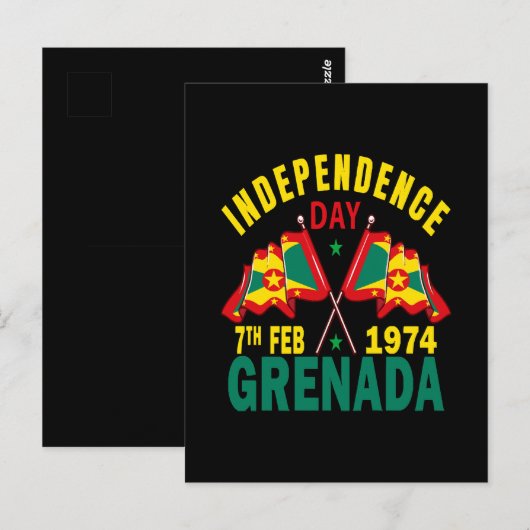 Grenada Unabhängigkeitstag Postkarte (Vorne/Hinten)