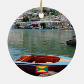 Grenada Urlaub Panorama Weihnachtsschmuck (Hinten)