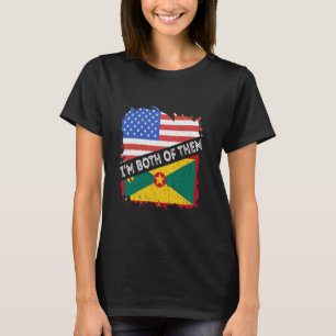 Grenada Vintag bin ich beide Amerika Grenadier T-Shirt