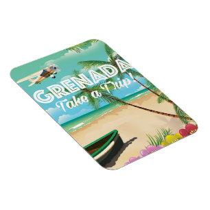 Grenada Vintag Vacation Travel Poster Magnet
