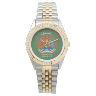 Grenada-Wappen Armbanduhr