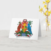 Grenada-Wappen-Grußkarte Karte (Gelbe Blume)