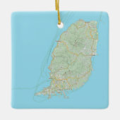 Grenada Weihnachten Keramikornament (Vorderseite)