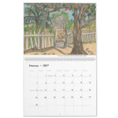 Grenada-Zeichnungskalender Kalender (Feb 2027)