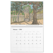 Grenada-Zeichnungskalender Kalender (Feb 2026)