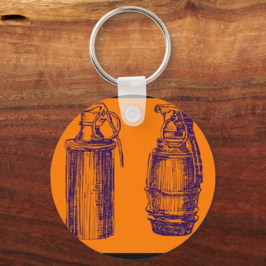 GRENADE ORANGE SCHLÜSSELANHÄNGER (Vorderseite)