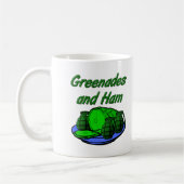 Grenades und Ham Funny Mug Kaffeetasse (Links)