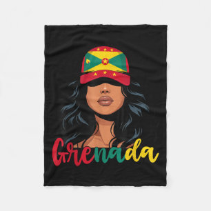 Grenadian Girl Grenada Flag Proud Grenadian Frauen Fleecedecke