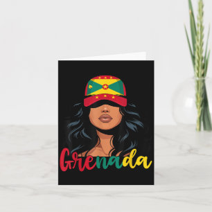 Grenadian Girl Grenada Flag Proud Grenadian Frauen Karte