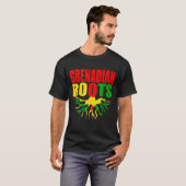 Grenadian Roots Grenada Pride Flag T-Shirt (Vorne ganz)