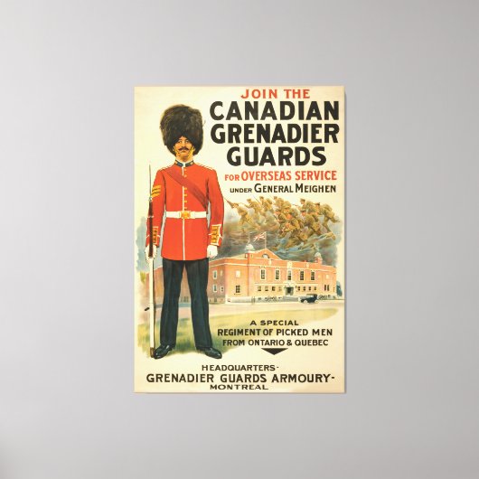 Grenadier Armory - Montreal Leinwanddruck (Vorderseite)