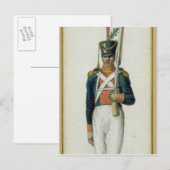 Grenadier der Garde von Alexander I Postkarte (Vorne/Hinten)