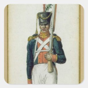 Grenadier des Schutzes von Alexander I Quadratischer Aufkleber