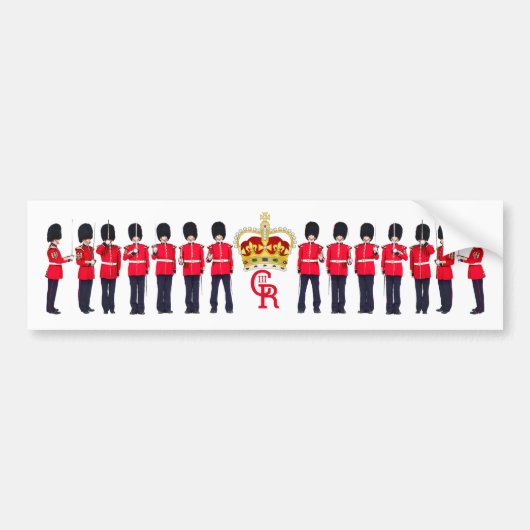 Grenadier Guardsmen Crown und Monogram Autoaufkleber (Vorne)