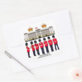 Grenadierwache auf Parade Coronation Quadratischer Aufkleber (Umschlag)