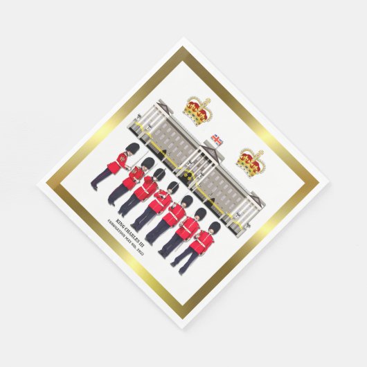 Grenadierwache auf Paradepapierplatte Serviette (Ecke)