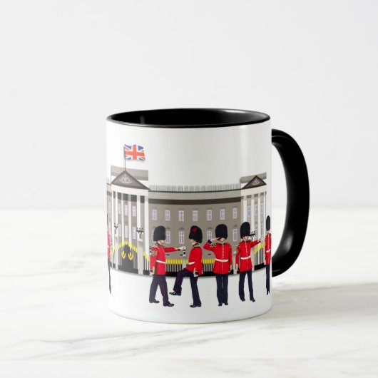 Grenadierwache außerhalb des Buckingham Palace Tasse (VorderseiteRechts)